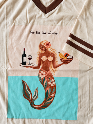 Mermaids Heart Vino Tee - By Frankie