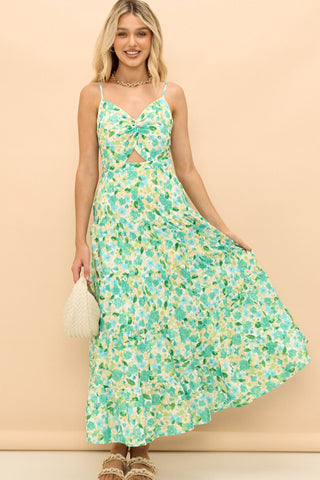 Yana Cut Out Maxi Dress - Mint Dresses Sage Collective   