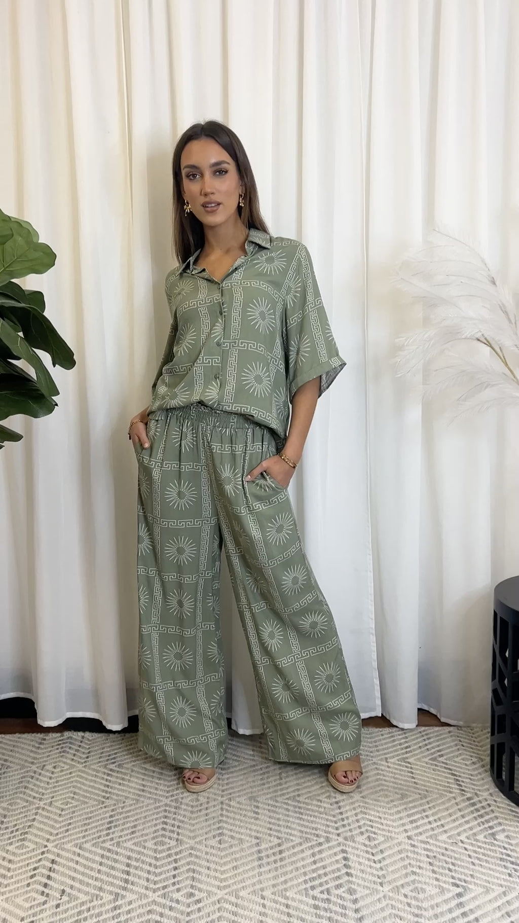 Sun Set Long - Khaki Tops By frankie