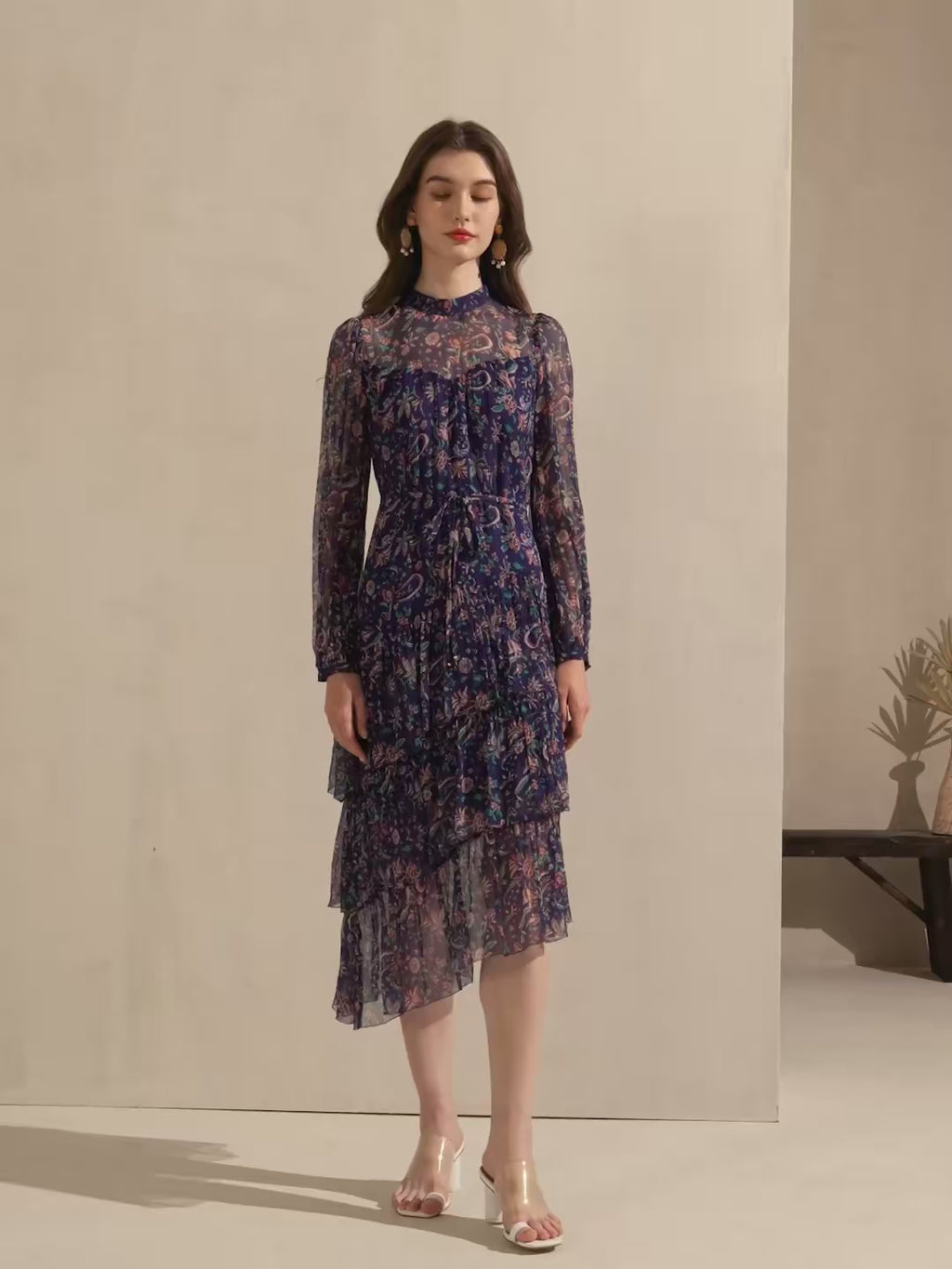 Maddison Navy Silk Dress - GDS Dresses GDS