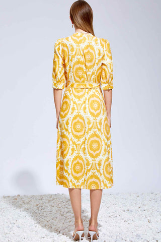 Ada Midi Linen Dress - Mustard/Yellow - GDS Dresses GDS   