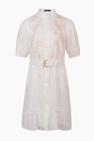 Cara Mini Dress - White/Beige Dresses GDS   