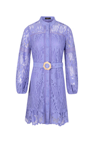 Tammy Lace Mini Dress - Purple Dresses GDS   