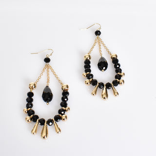 Samira Earrings - Black/Gold accessories Sage Collective   