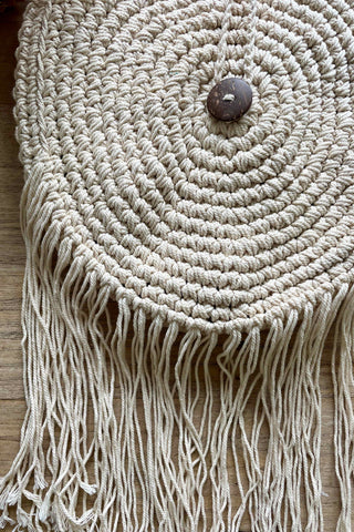 Hendrix Fringe Bag-Cream accessories Sage Collective   