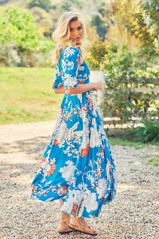 Ayla Maxi Dress - Blue Dresses Jaase   