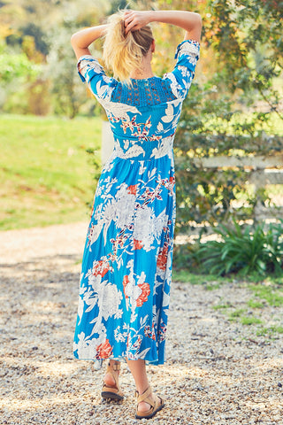 Ayla Maxi Dress - Blue Dresses Jaase   