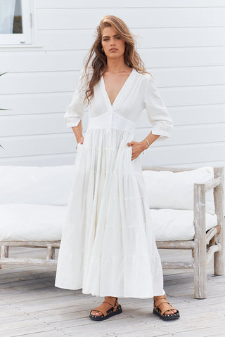 Karlie Maxi Dress  - White Dresses Jaase   