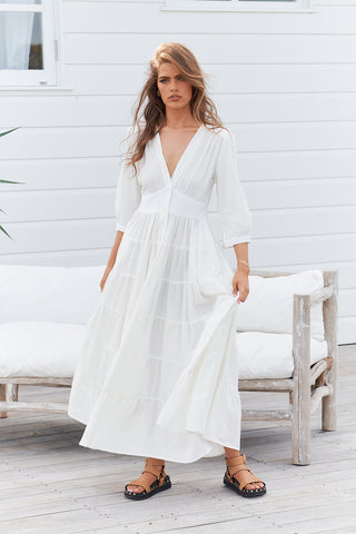 Karlie Maxi Dress  - White Dresses Jaase   