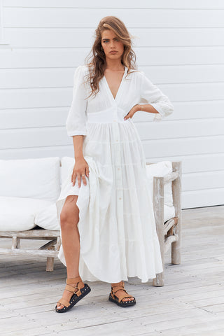 Karlie Maxi Dress  - White Dresses Jaase   