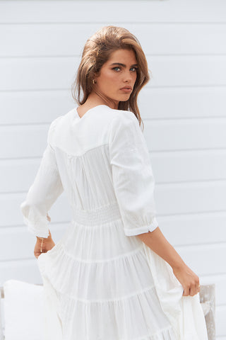 Karlie Maxi Dress  - White Dresses Jaase   