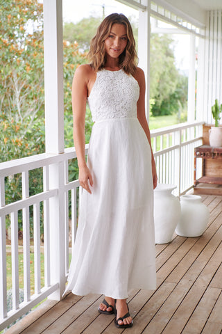 Sophie Maxi Dress - White Dresses Jaase   