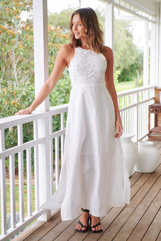Sophie Maxi Dress - White Dresses Jaase   