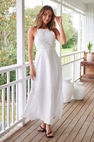 Sophie Maxi Dress - White Dresses Jaase   