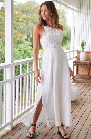 Sophie Maxi Dress - White Dresses Jaase   