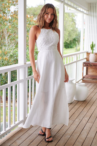 Sophie Maxi Dress - White Dresses Jaase   