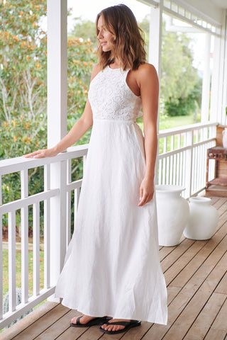 Sophie Maxi Dress - White Dresses Jaase   