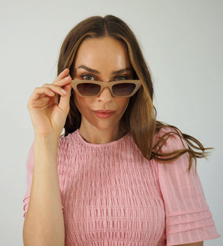 Flutter Midi  Dress - Pink Dresses Sage Collective   