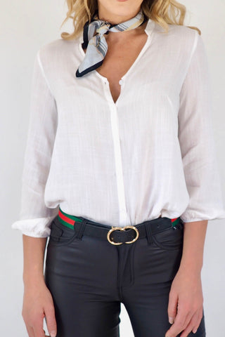 Genova Shirt - White Tops Sage Collective   
