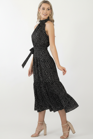 Amelia Maxi Dress- Black/White Dresses Sage Collective