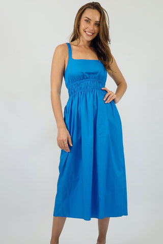 Alice Cut Out Dress - Blue Dresses Sage Collective   