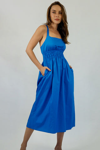 Alice Cut Out Dress - Blue Dresses Sage Collective   