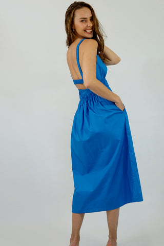 Alice Cut Out Dress - Blue Dresses Sage Collective   