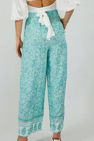 Day Dream Pants - Aqua/Blue Bottoms Sage Collective   