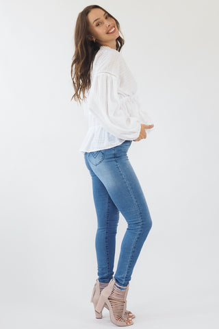 Zasha Top - White Tops Sage Collective   