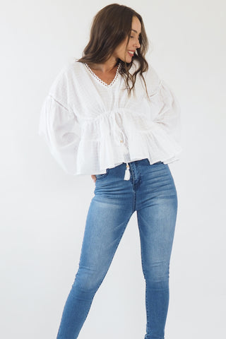 Zasha Top - White Tops Sage Collective   