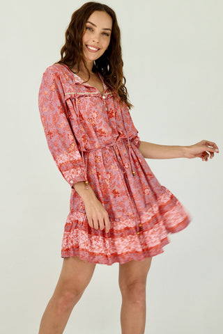 Sophia Mini Dress - Pink/Purple Dresses Sage Collective   