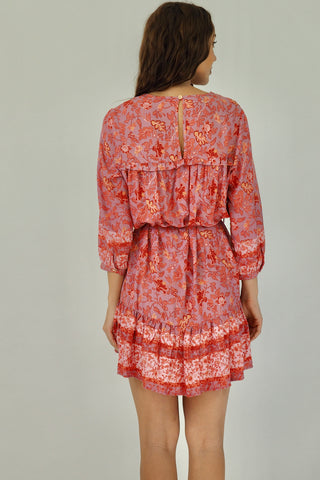 Sophia Mini Dress - Pink/Purple Dresses Sage Collective   