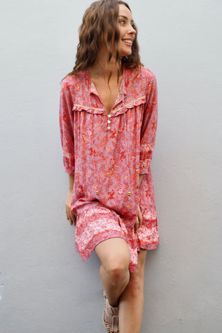 Sophia Mini Dress - Pink/Purple Dresses Sage Collective   