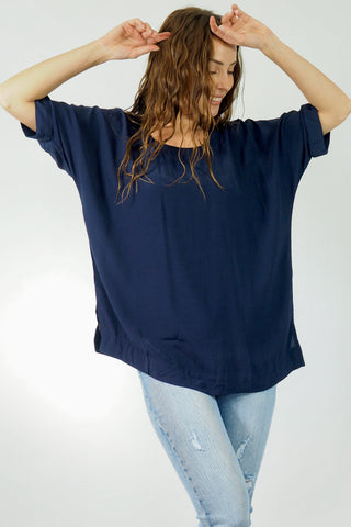 Sarah Top - Navy Tops Sage Collective   