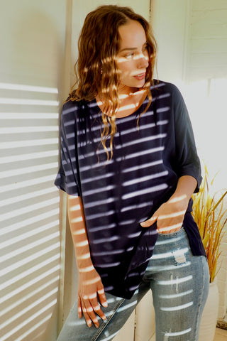 Sarah Top - Navy Tops Sage Collective   