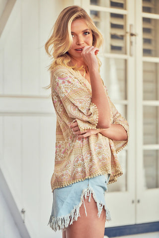 Asha Top - Milk Coffee Tops Jaase   