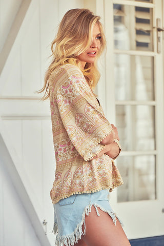 Asha Top - Milk Coffee Tops Jaase   