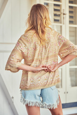 Asha Top - Milk Coffee Tops Jaase   