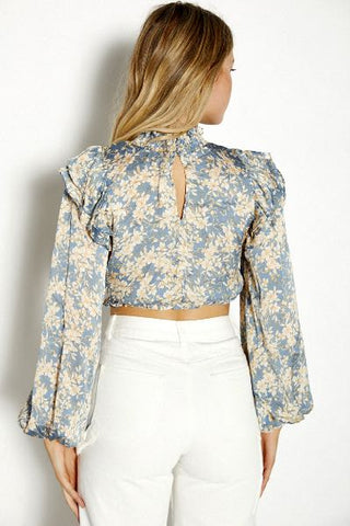 Lou Top - Blue/Yellow Tops Sage Collective   